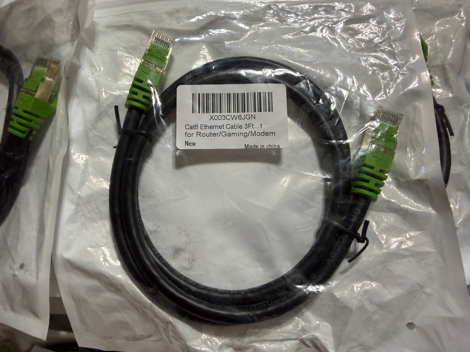 Cat8 Ethernet Cable 3FT LOT OF 29 S/FTP Shielded 40Gbps 2000MHz RJ45 NEW SEALED