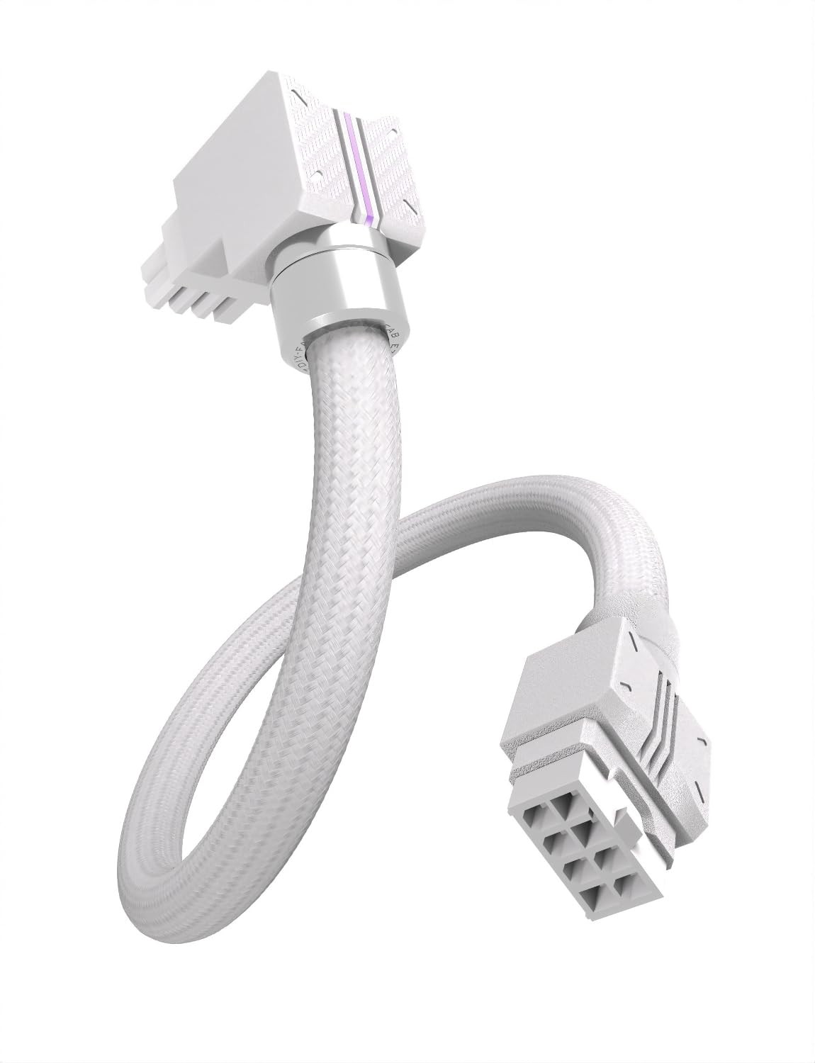 UNIFAS ARGB 8Pin GPU Extension Cable 16AWG 90 RightAngle 5V 3Pin White