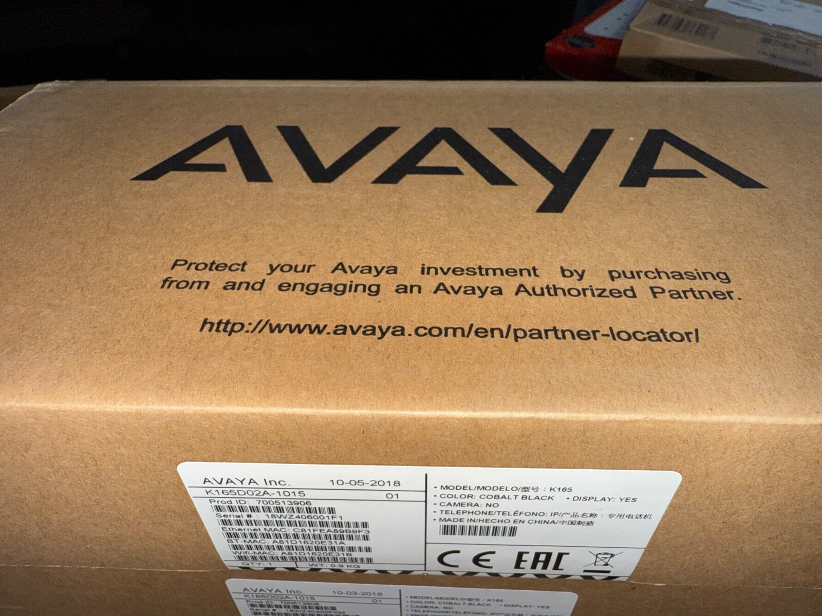 Avaya Vantage K165 Multimedia Device Phone 700513906 Brand NEW SEALED✅❤️️✅❤️️