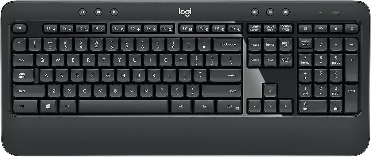Logitech MK540 Full Size Advanced Wireless Keyboard, Black, MISSING MOUSE