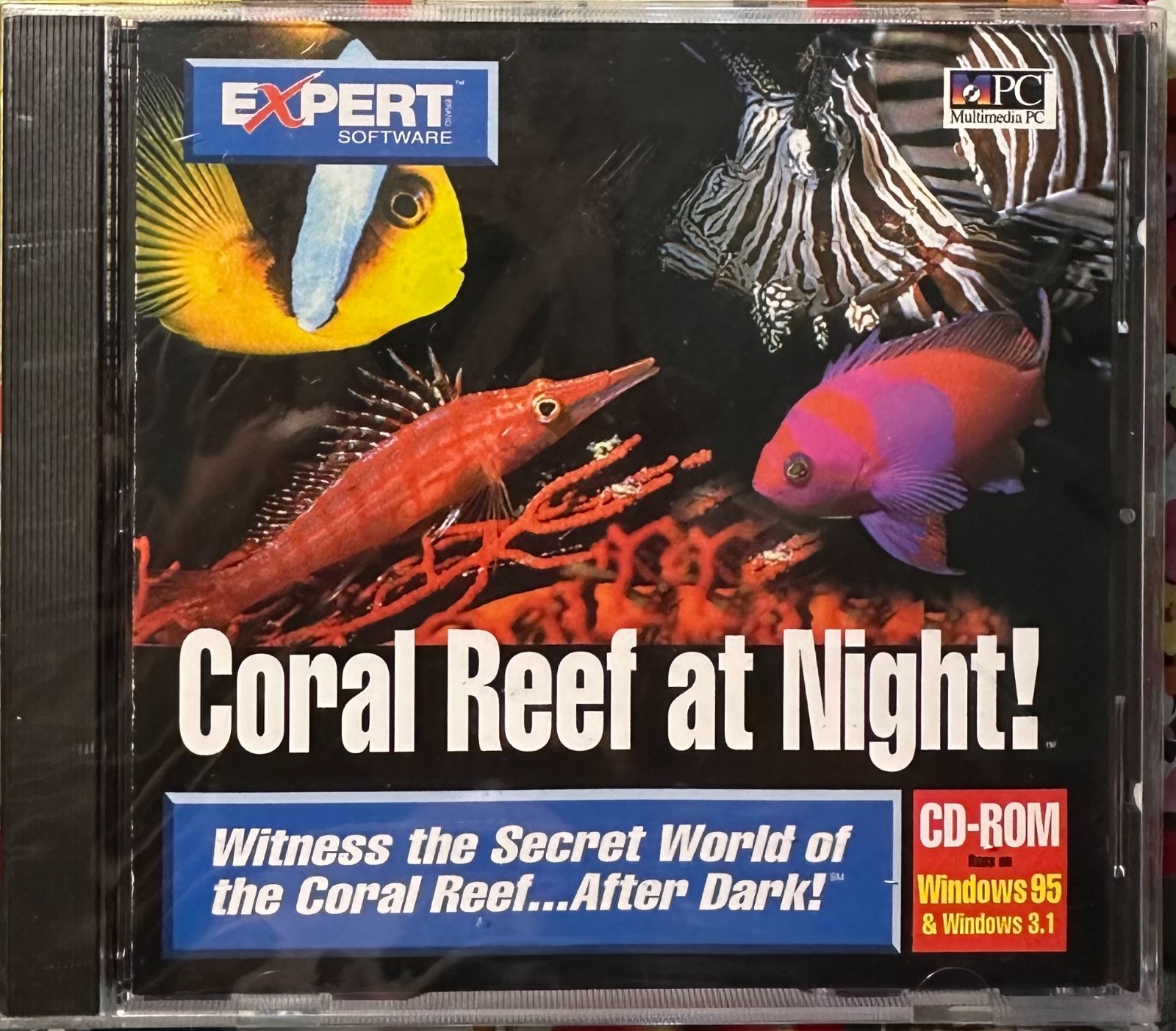 Software Computer Expert Coral Reef at Night CD Windows 95 &Windows 3.1 Pictures
