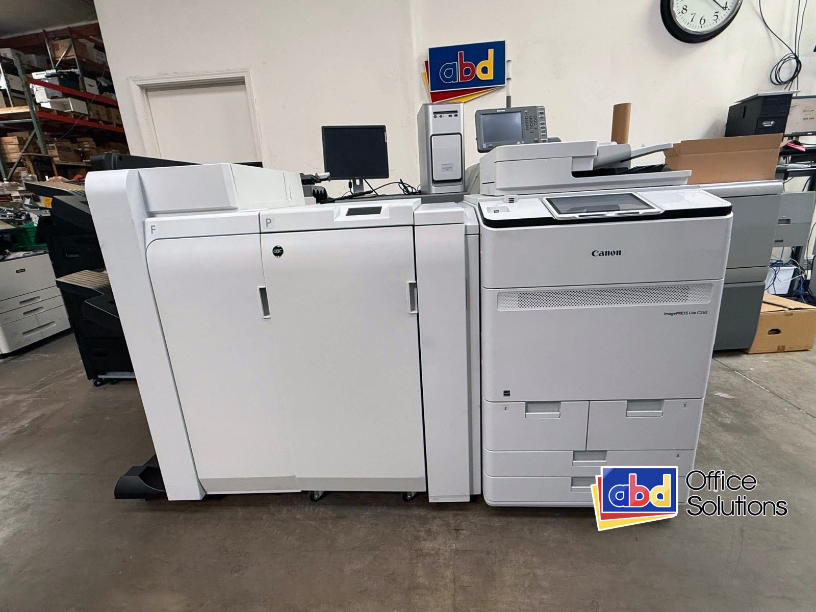 Canon ImagePress Lite C265 Printer Copy Scan Staple Hole Punch 83K (No Fiery)