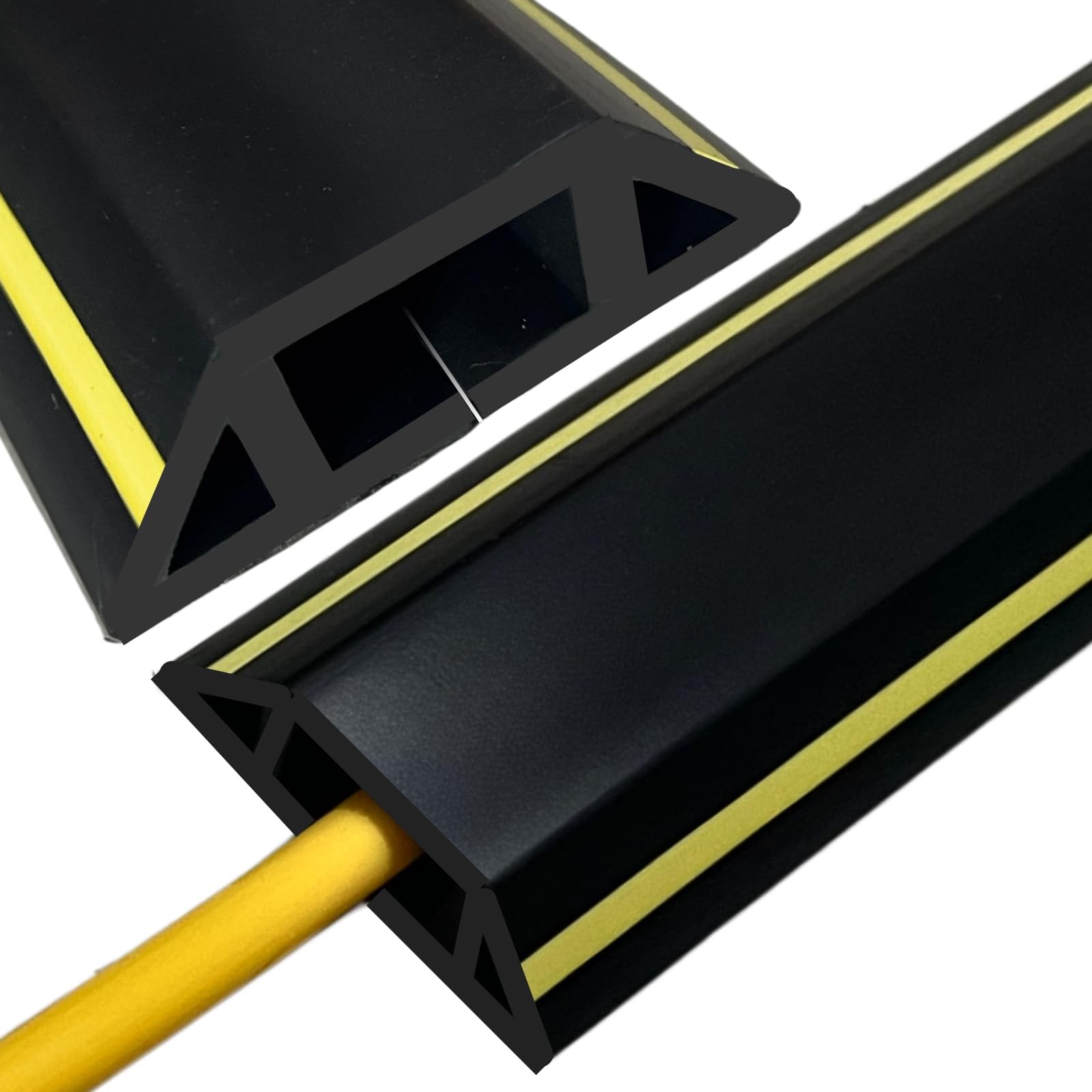 10ft Floor Cord Cover, Heavy Duty Cable Protector Garage Indoor Outdoor Use