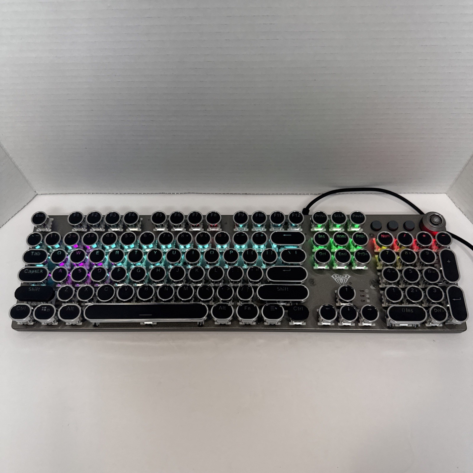 Aula F2088 Mechanical Gaming Keyboard Black & Gunmetal Silver, Lighted Keyboard