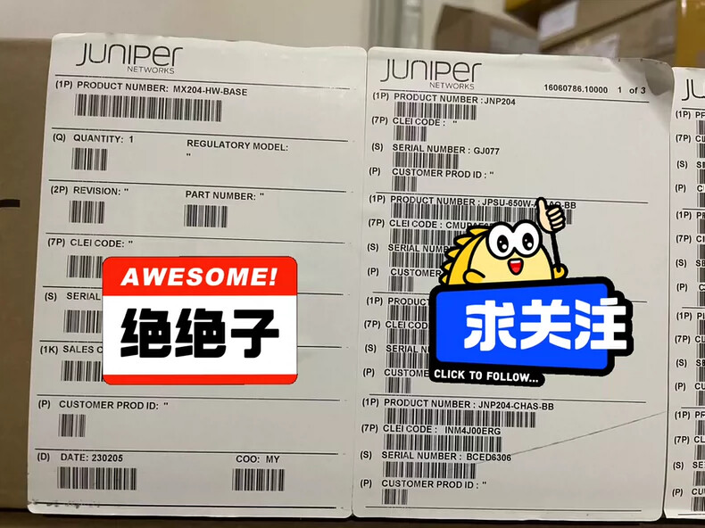 Juniper router MX204-HW-BASE NEW Fast Shipping