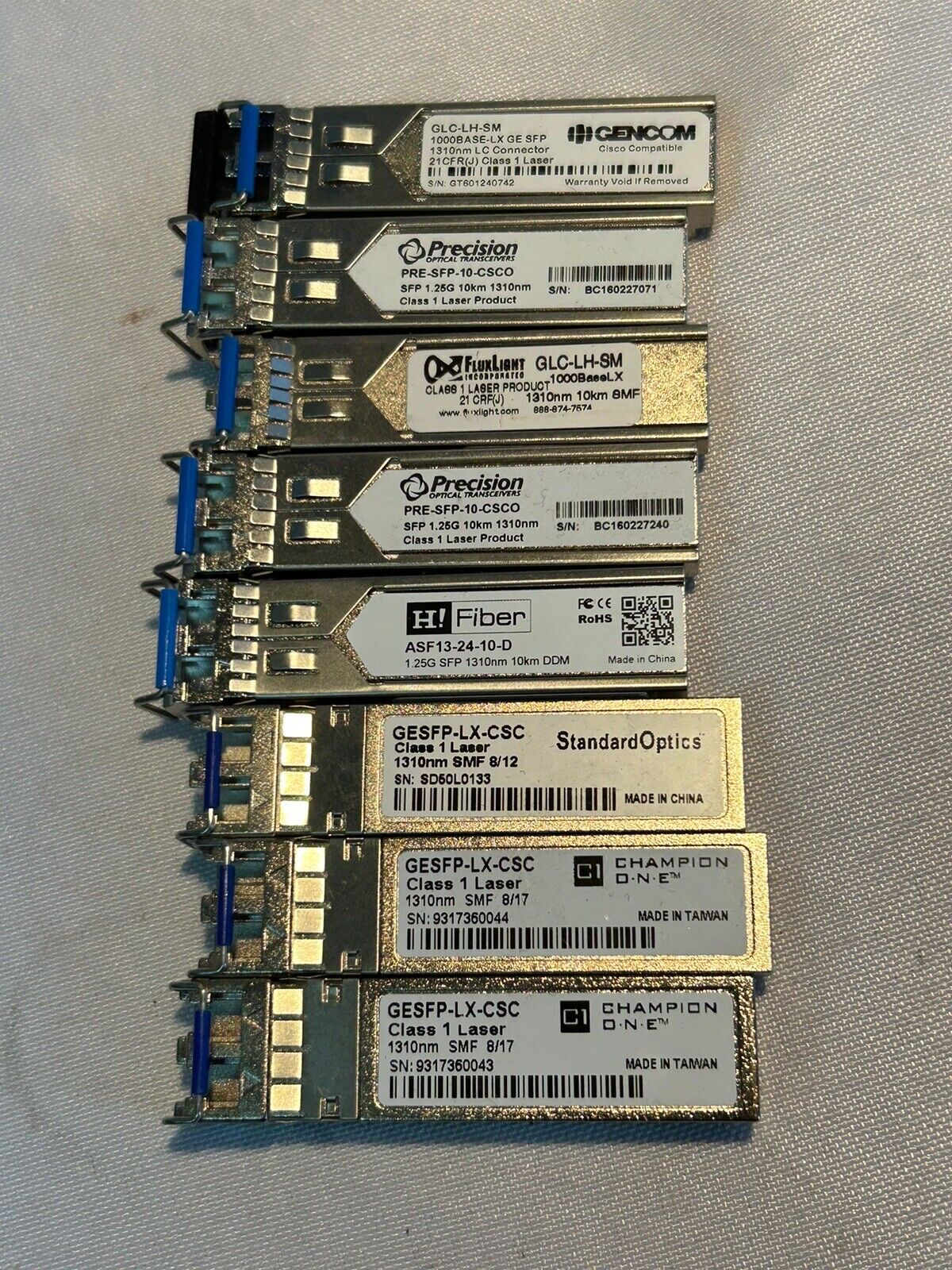 3rd Party GLC-LH-SM Cisco Compatible SFP, GE LX/LH Lot Of 8x