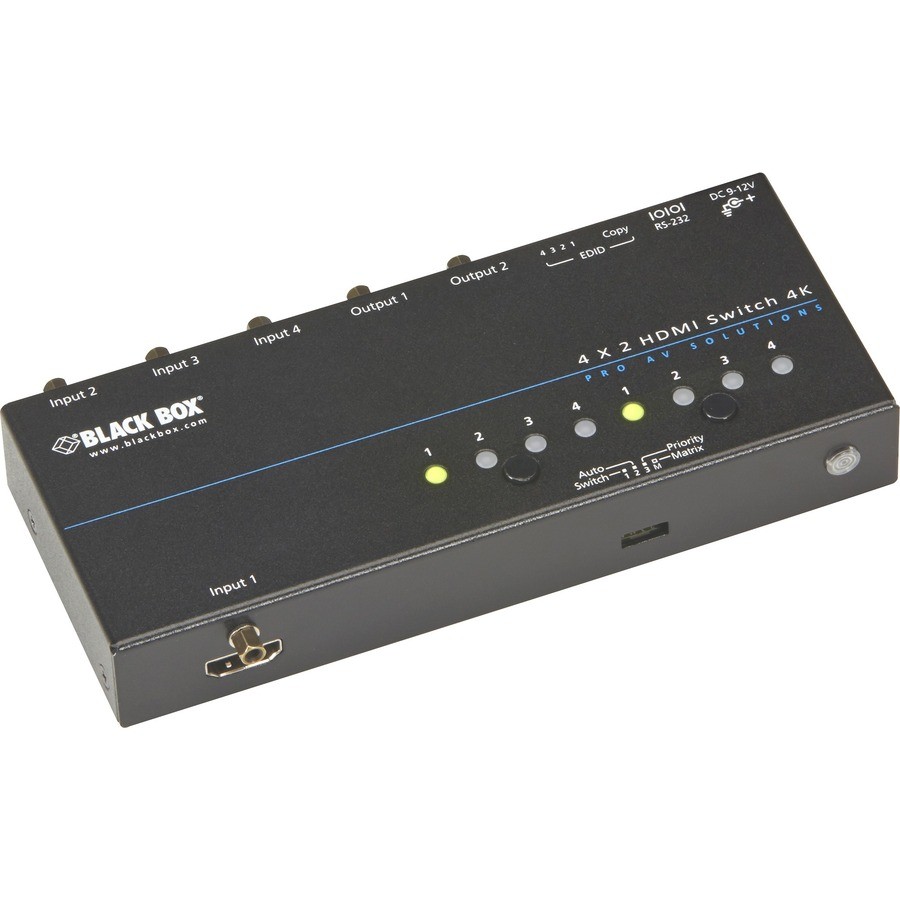 Black Box 4K HDMI Matrix Switch VSW-HDMI4X2-4K
