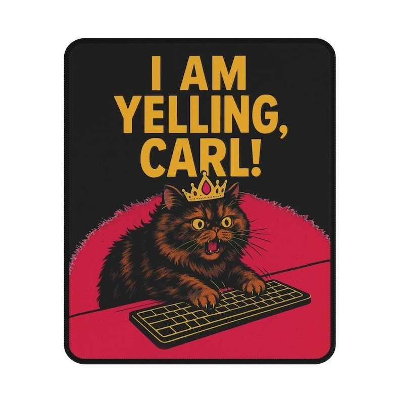 Princess Donut I Am Yelling, Carl Mouse Pad - Dungeon Crawler Carl Fan Art X2475