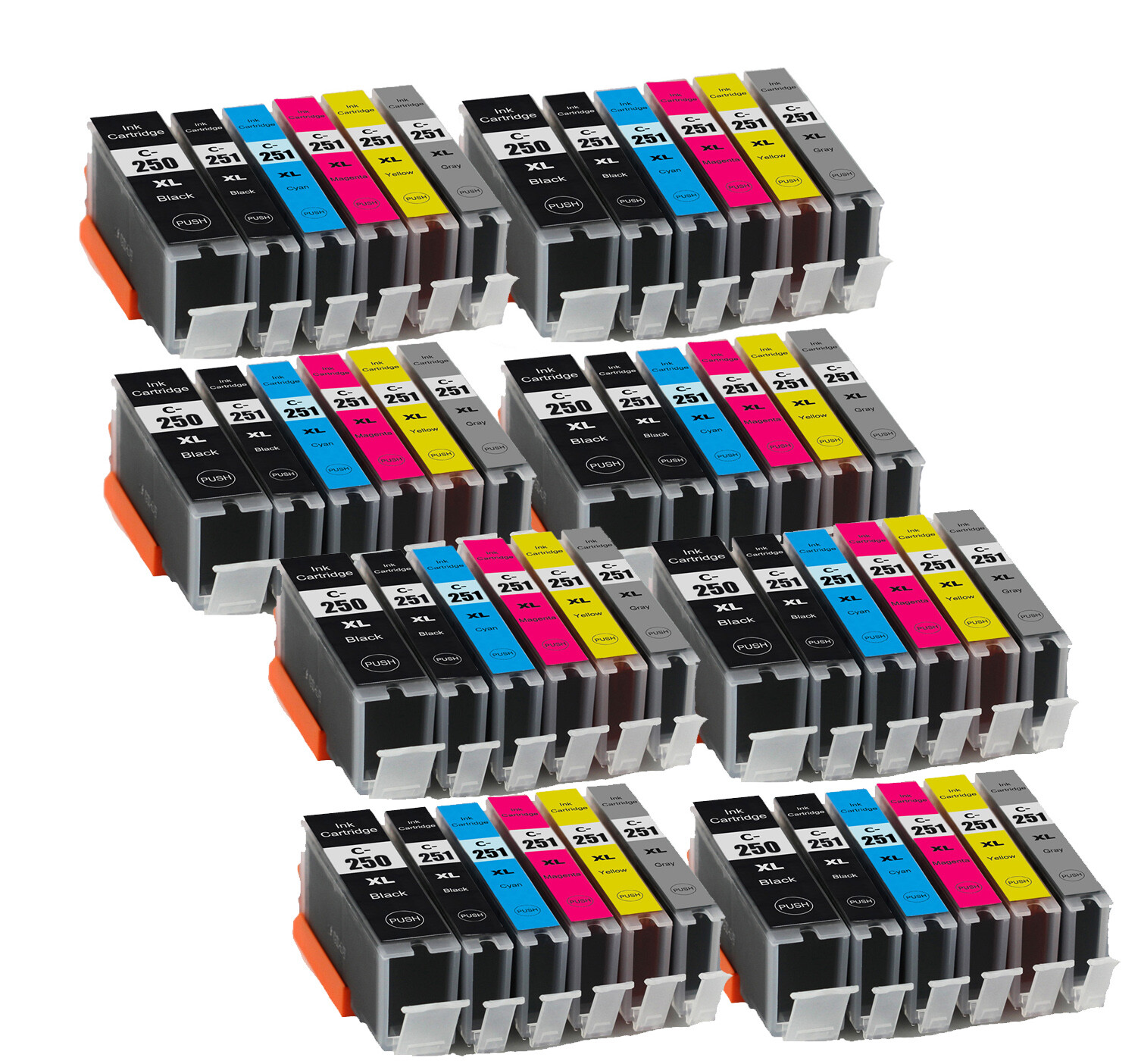 48PK PGI250XL CLI251XL Premium Ink Set for Canon MG7120 MG7520 iP8720 MG6320