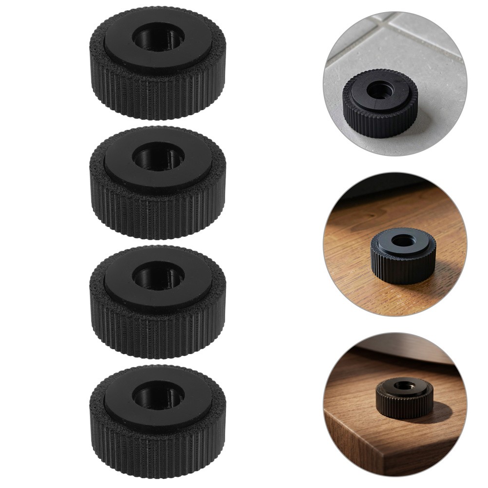 4Pcs Durable Plastic Metal Anti Vibration Support Feet for Record Player