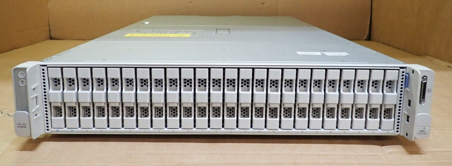 Cisco UCS C240 M5 CTO Server 1-2 2nd Gen Scalable CPU 24-DIMM 26x 2.5" Bay+ RAID