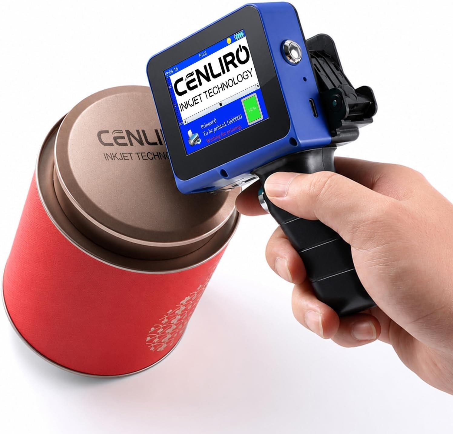 Mini Handheld Inkjet Printer CL05P 0.5" Print Height Detachable TIJ Coder for Va