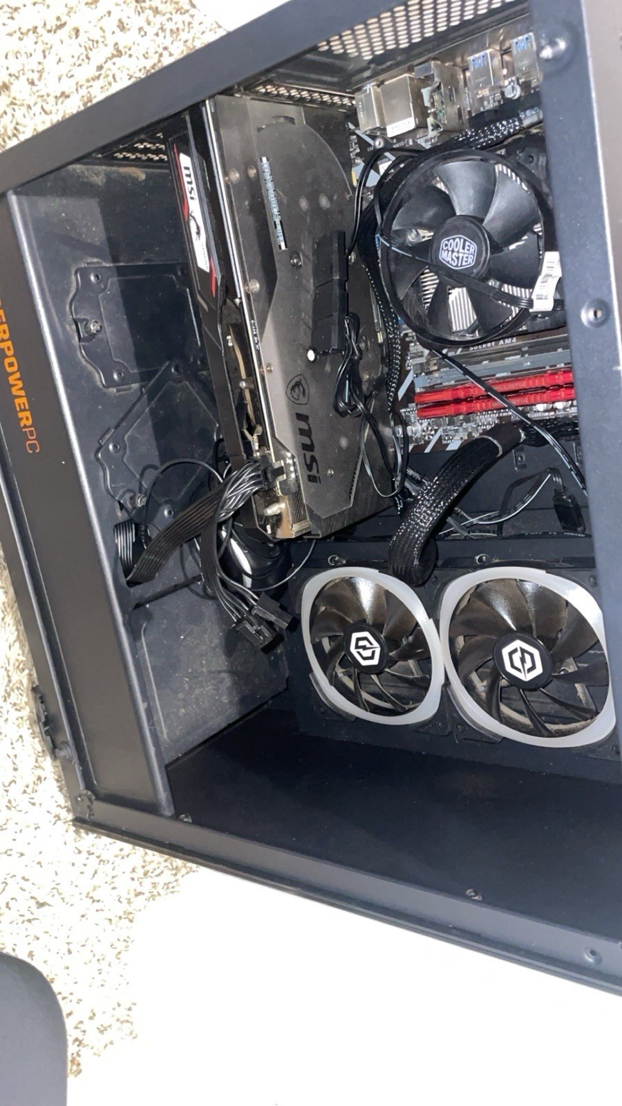 Cyber Power Gaming pc Gaming Computer Used With many upgrades Runs Fast Clean
