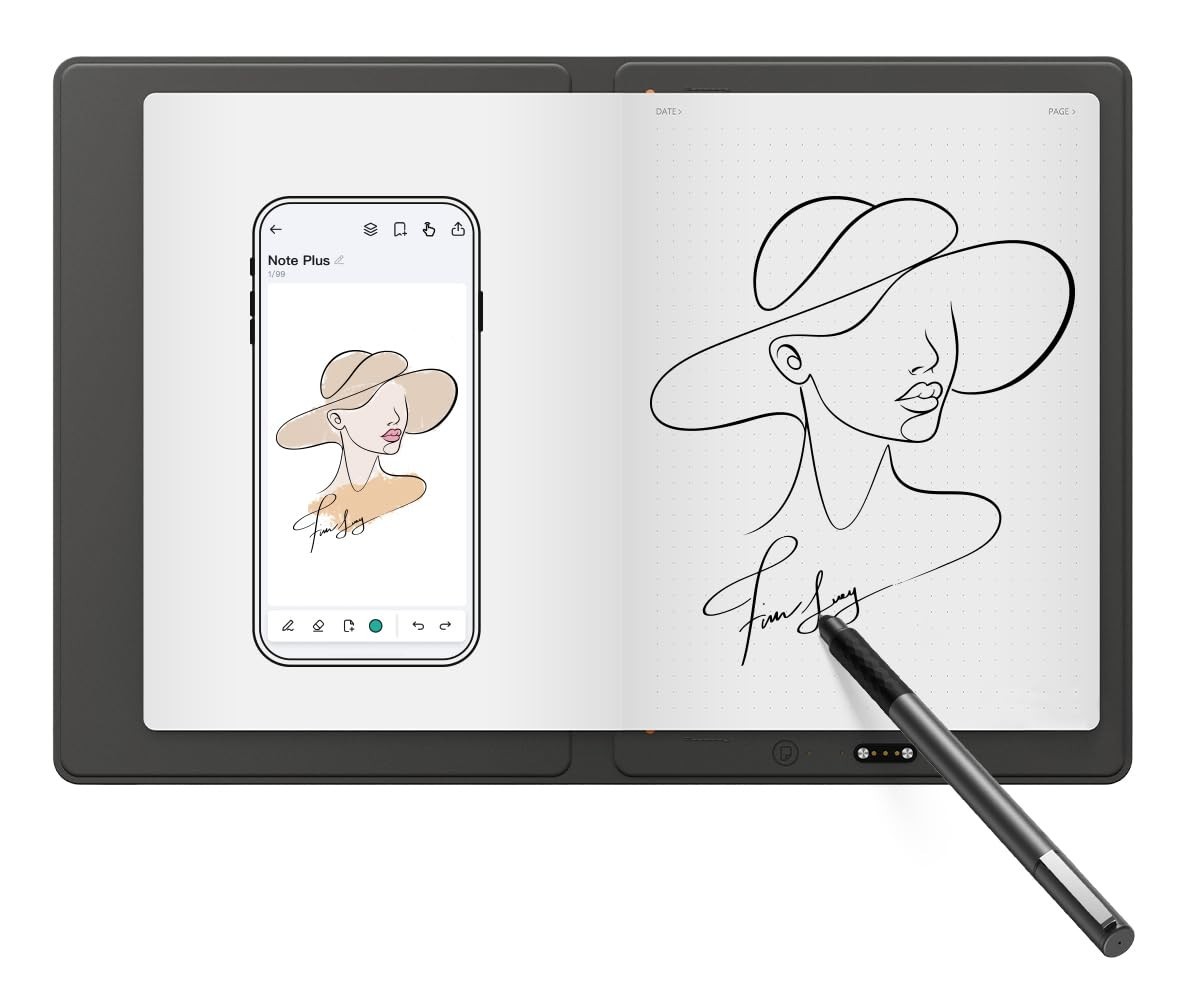 Digital A5 Notebook Smart Writing Tablet Bluetooth Phone Sync XPPen Note Plus