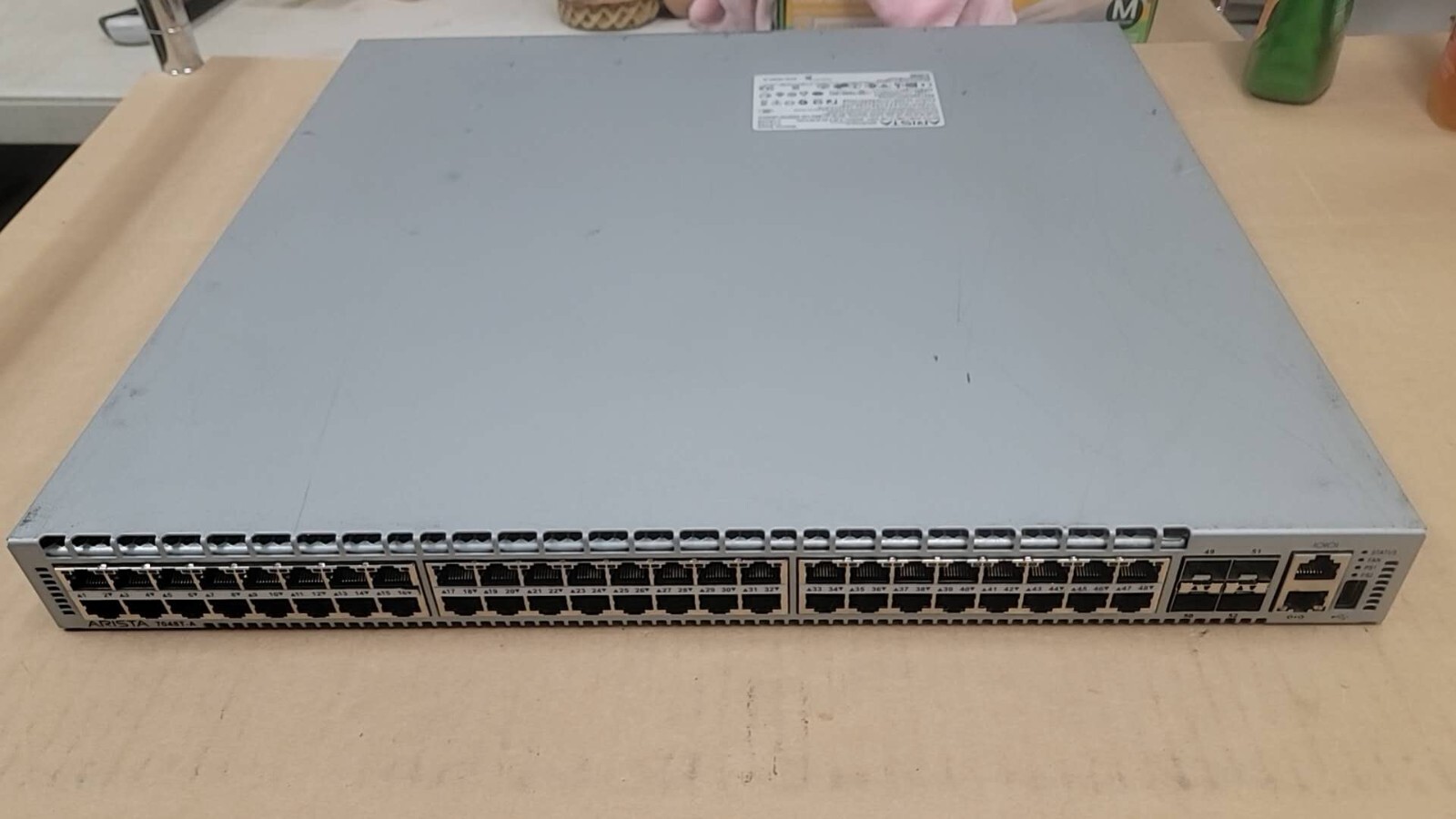 Arista DCS-7048T-A 48x 1GB RJ-45 4x 10GB SFP+ Network Switch F-R AirFlow