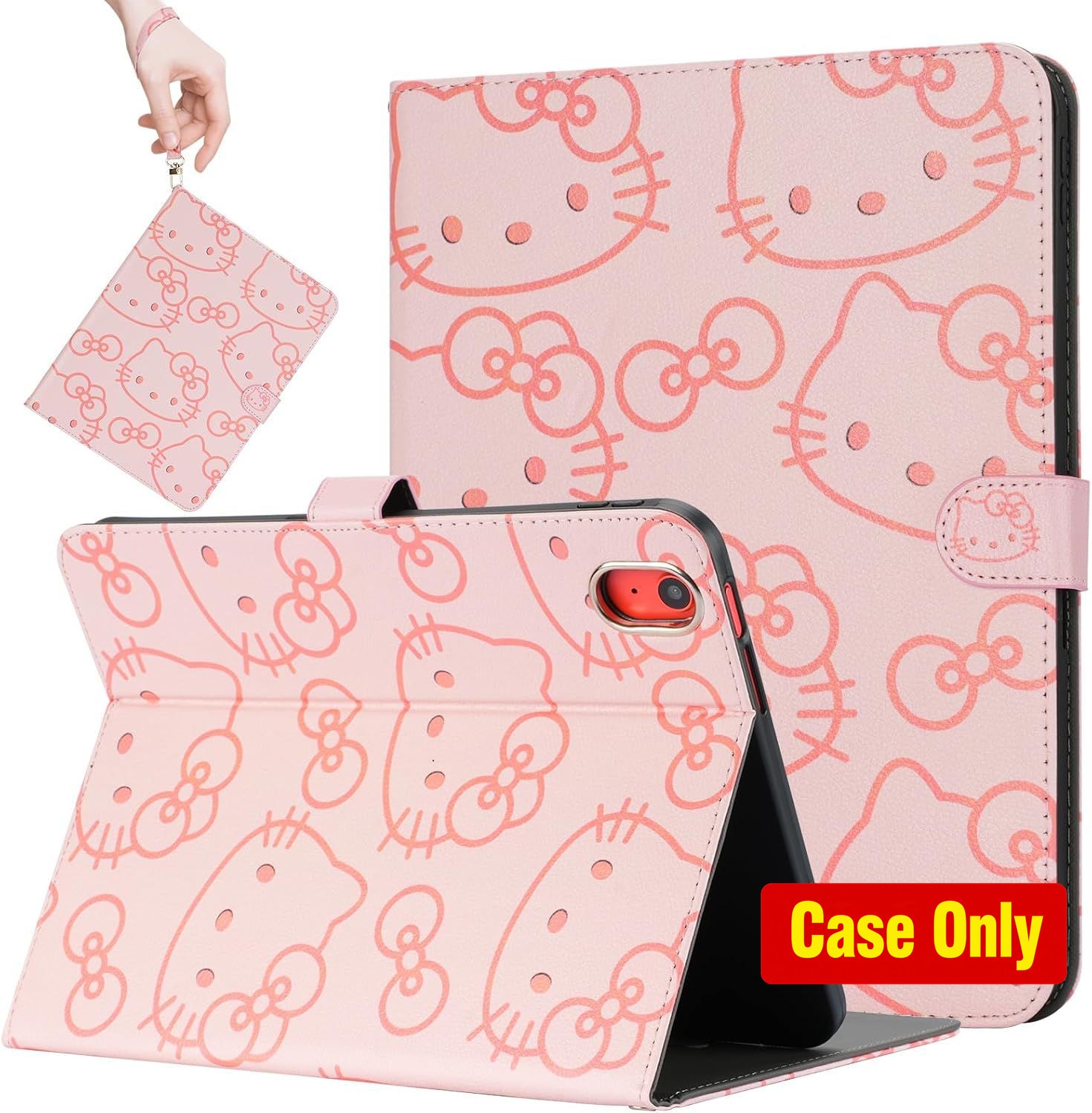 Premium Leather Folio Case for Samsung Galaxy Tab A9+ Plus 11 Inch 2023 with Pen