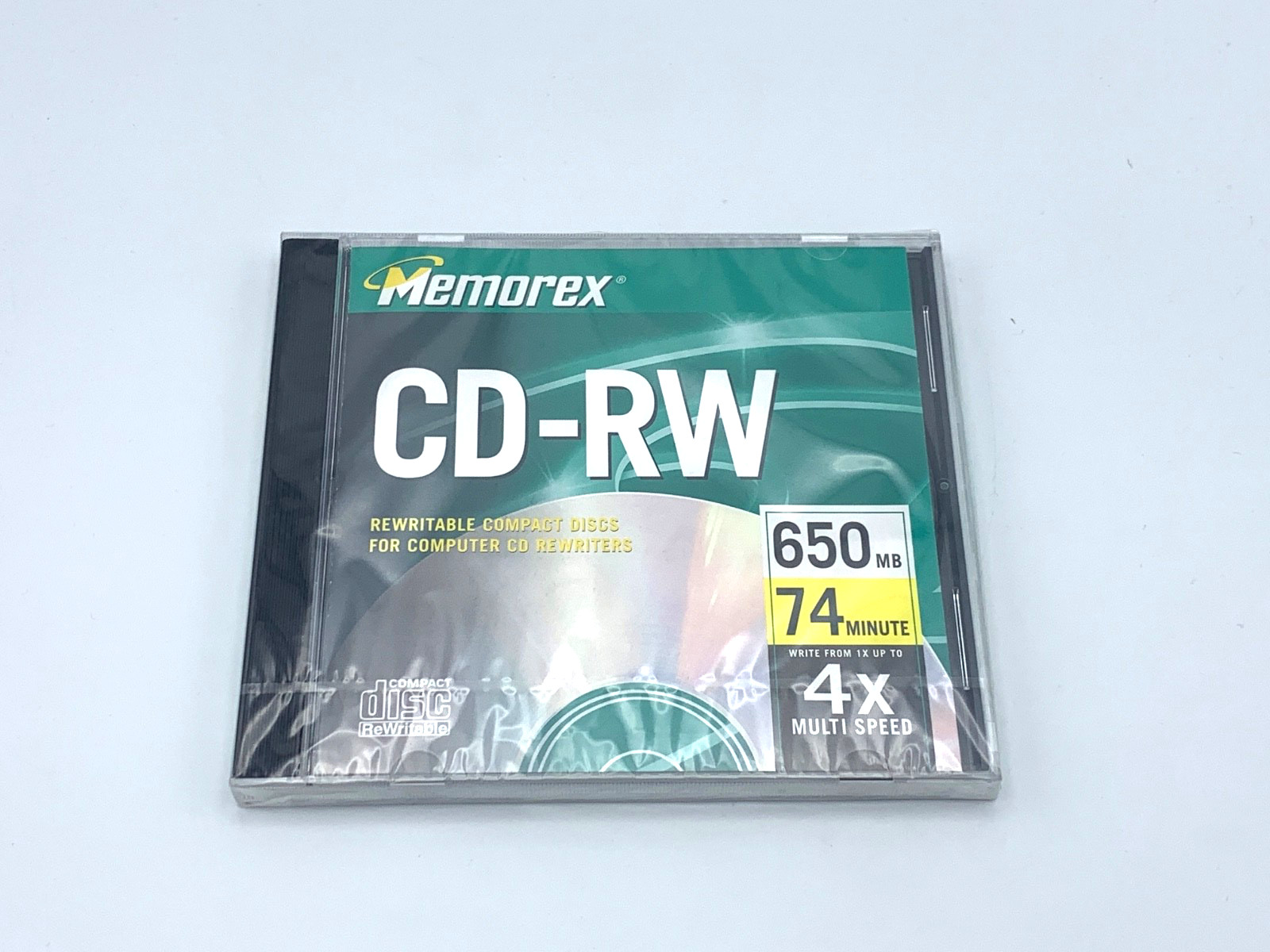 Memorex CD-RW 650MB 74Min 4X Multi Speed - SEALED NEW