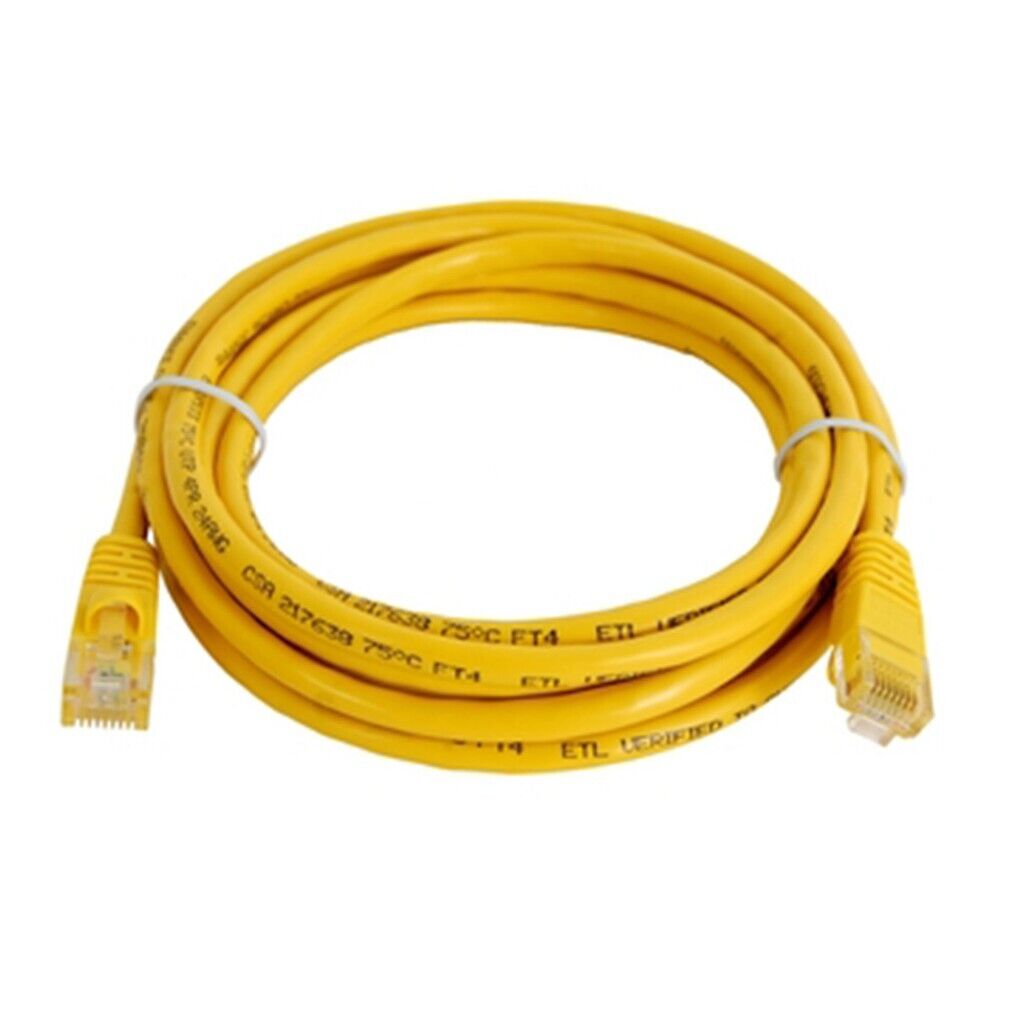 Yellow Cat6 Patch Cord Ethernet Network Cable High Speed Internet Router Lot