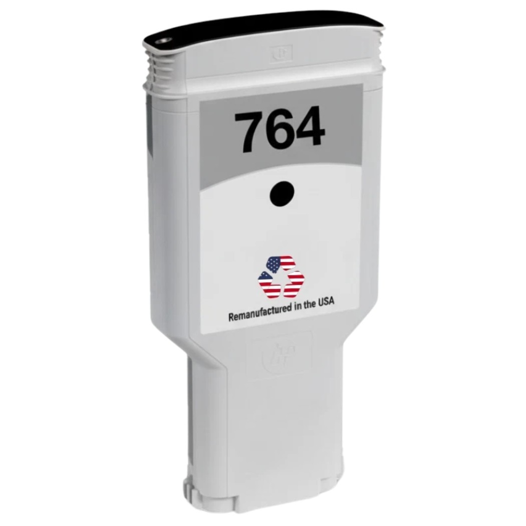 Compatible Ink Cartridge For HP 764 300mL Matte Black-USA
