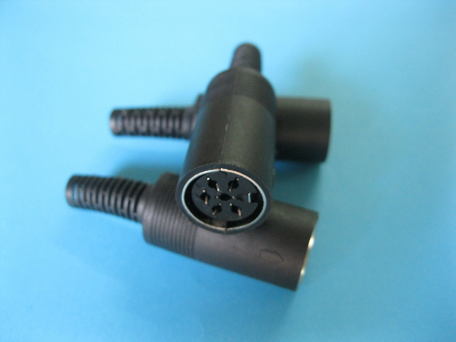 60 pcs Standard DIN Jack 6 Pin Female Connector with Plastic Handle New