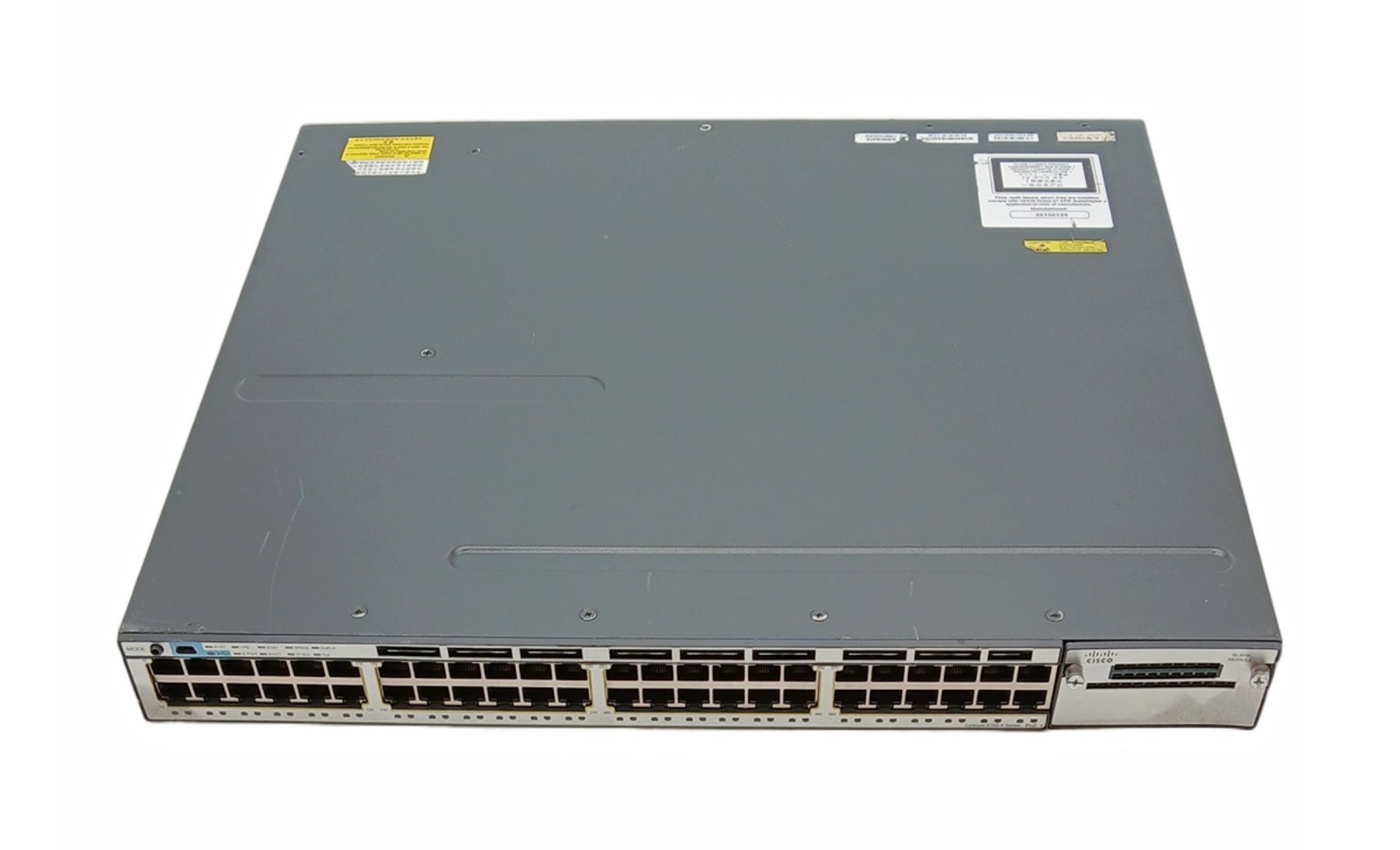 Cisco WS-C3750X-48P-S 48-Port Gigabit Ethernet Managed Switch SFP