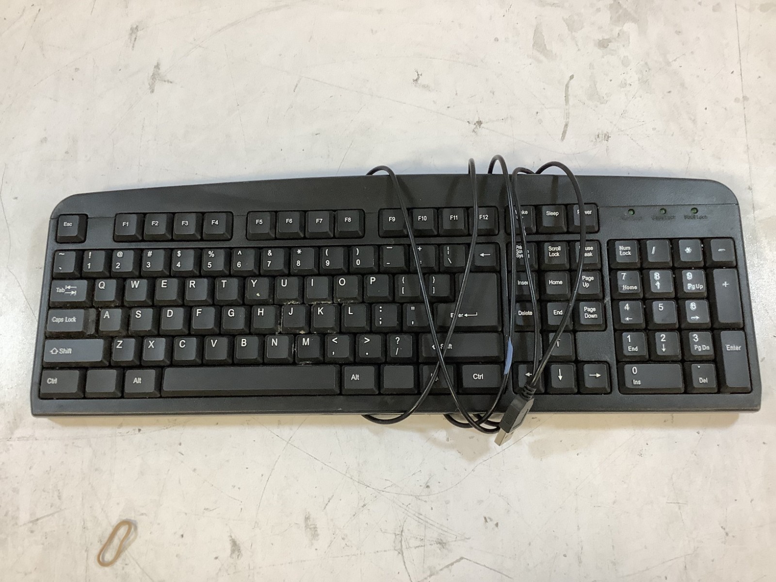 iMicro KB-BL919EB USB Wired Keyboard with Numeric Keypad, Black "L2B"