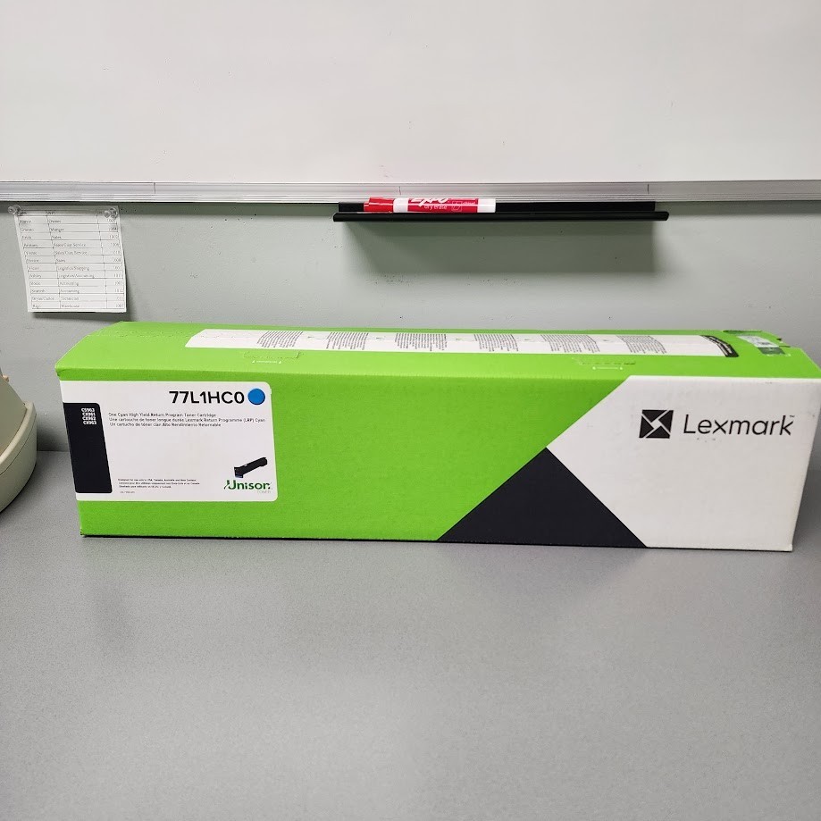 77L1HC0 | Original Lexmark Return Program High-Yield Toner Cartridge – Cyan