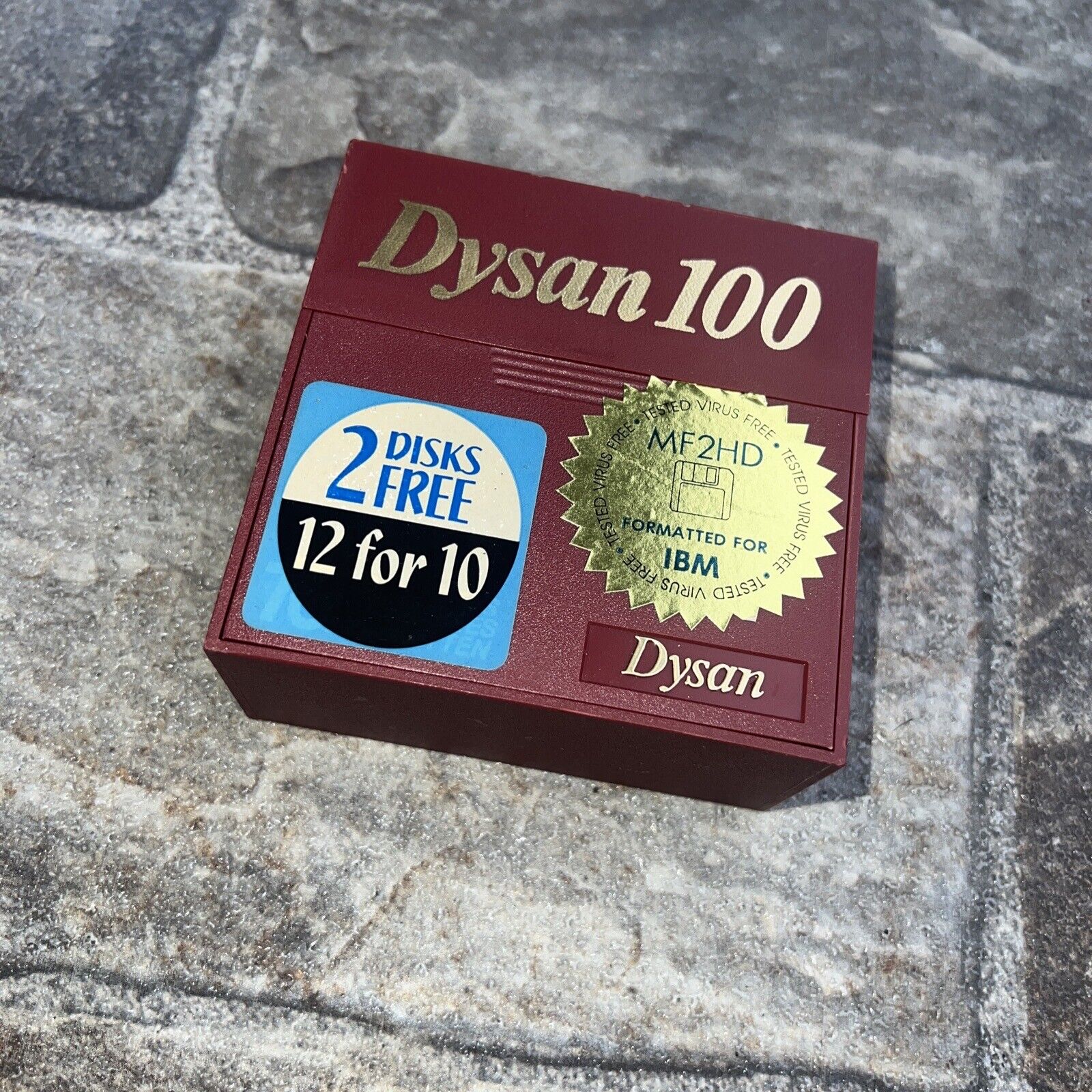 Dysan 100 Diskettes MF2HD Formatted IBM Compatables 3 Blank Disks