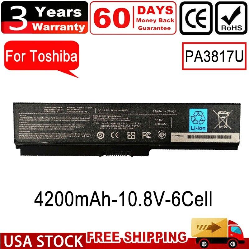 NEW 48Wh PA3817U-1BRS Battery for Toshiba Satellite L745 L750 L755 L755D FAST US