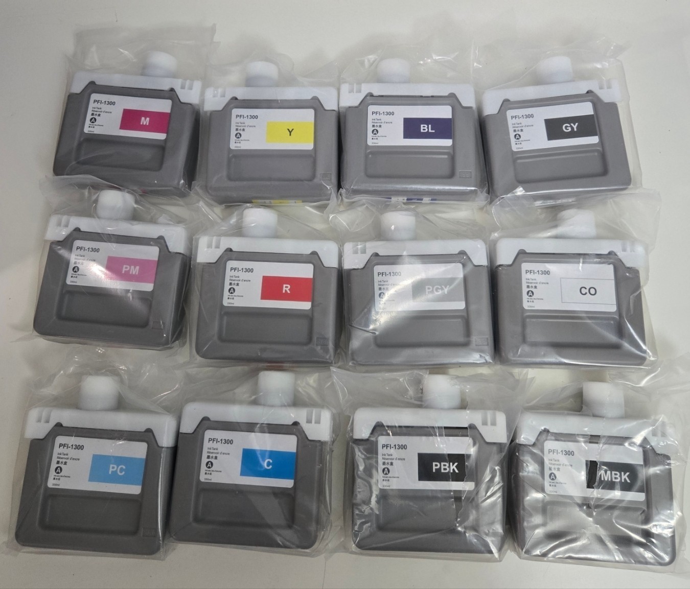 PFI-1300 12Pcs Compatible for Canon PFI-1300 Ink Cartridge Set for Canon imagePR