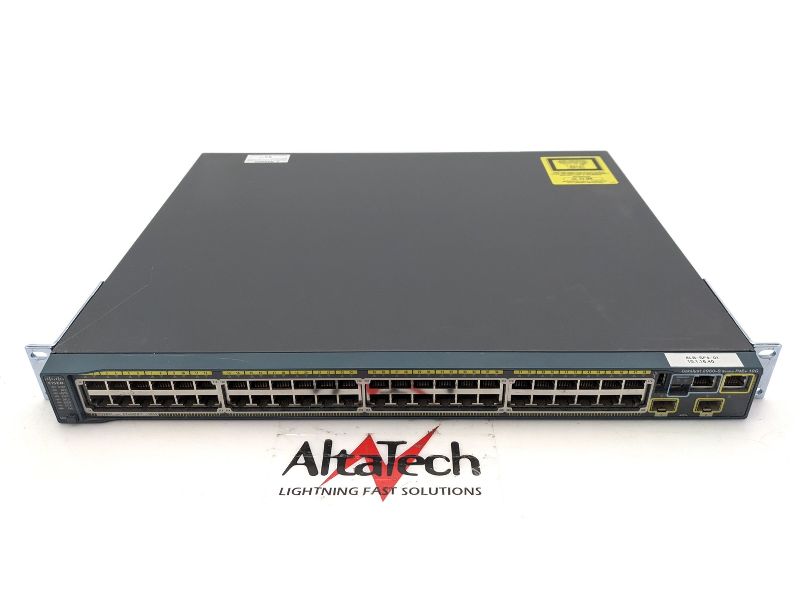 Cisco Catalyst C2960S 48x 1G PoE Ethernet Switch WS-C2960S-48FPD-L 2x 10G SFP+