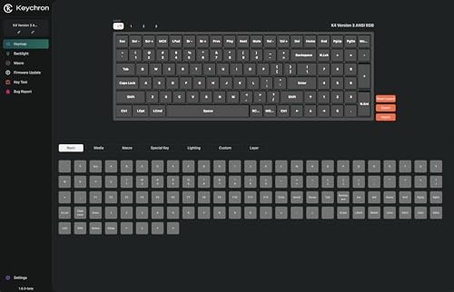 KEYCHRON K4 QMK WIRELESS CUSTOM MECHANICAL KEYBOARD, 96% LAYOUT -  RED SWITCH