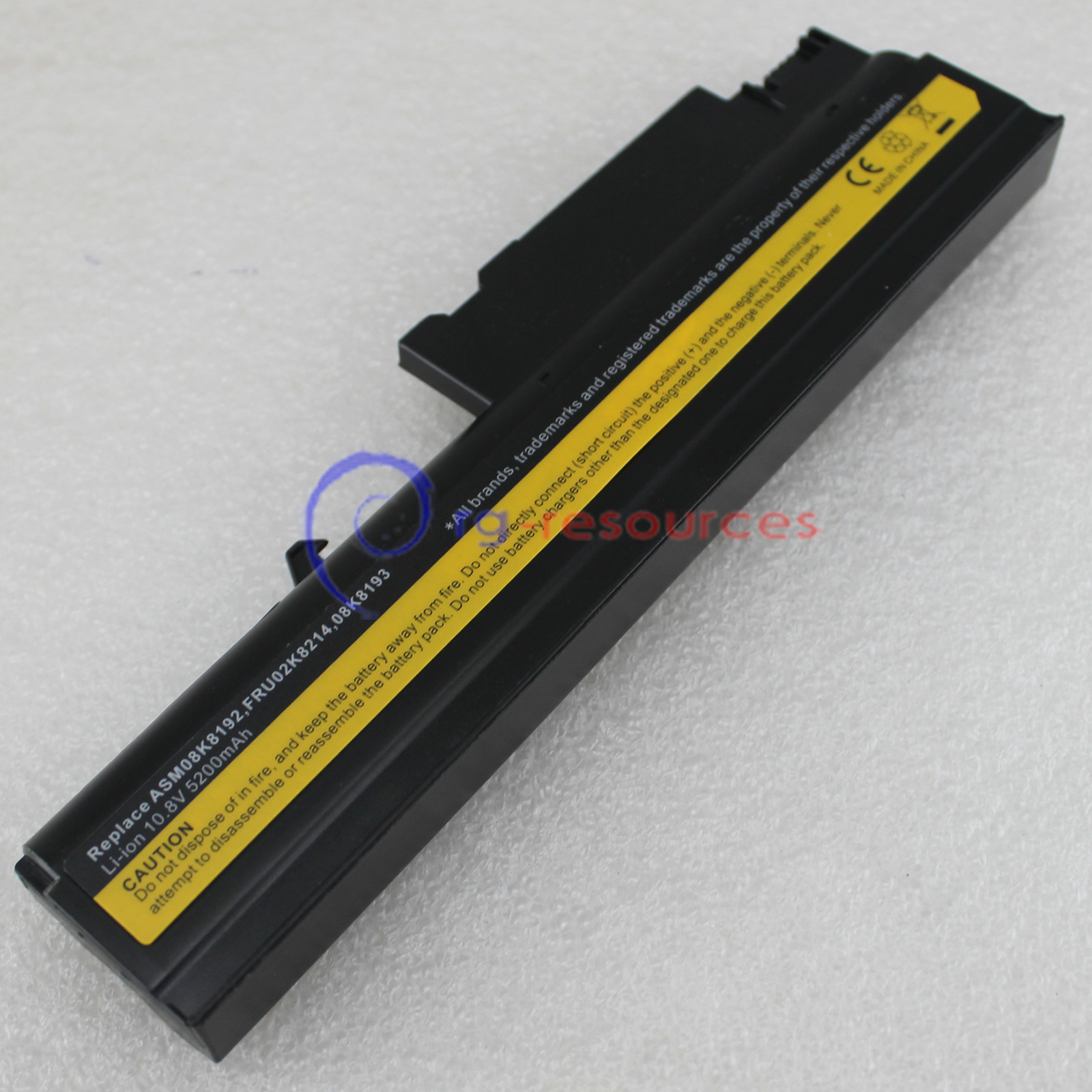 Laptop 5200mah Battery For IBM ThinkPad T40 T40P Series 92P1091 93P5002 6Cell