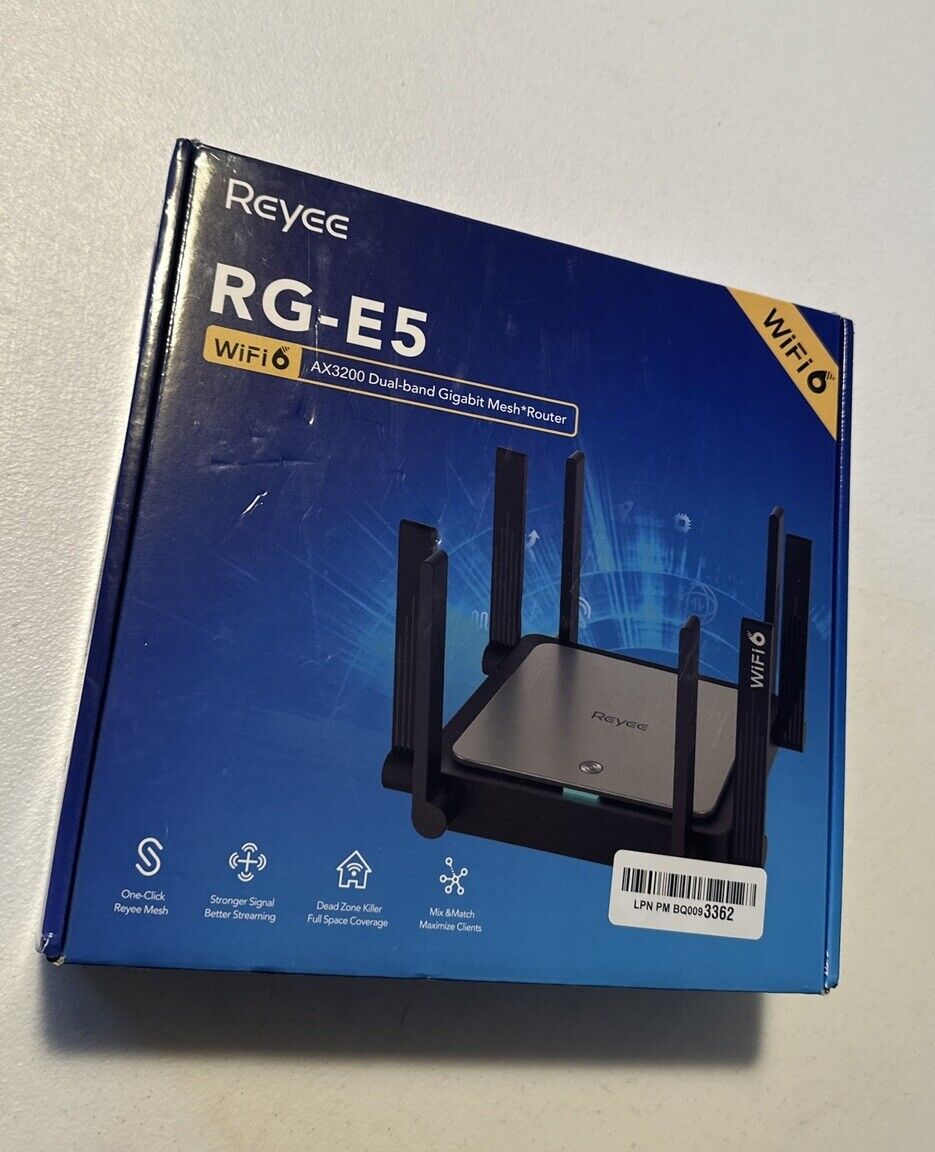 Reyee WiFi 6 Router AX3200 Wireless Router RG-E5, High Speed Router.New