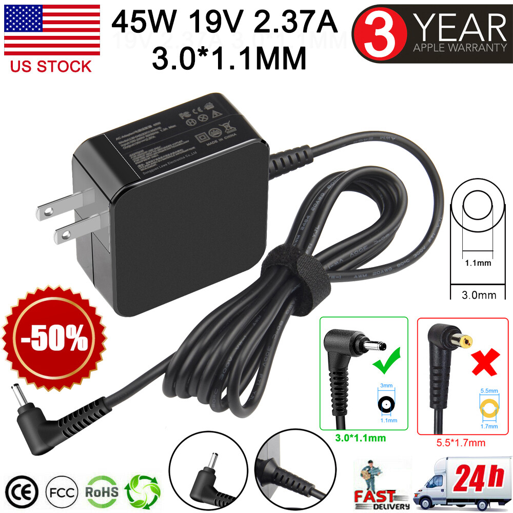 19V 2.37A 45W AC Adapter Power Cord Charger For Asus Zenbook UX21 UX21E ADP-45AW