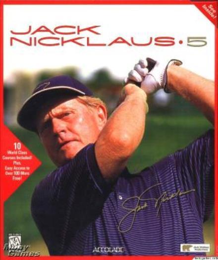 Jack Nicklaus 5 PC CD professional golf courses golfing sim golfer sports game