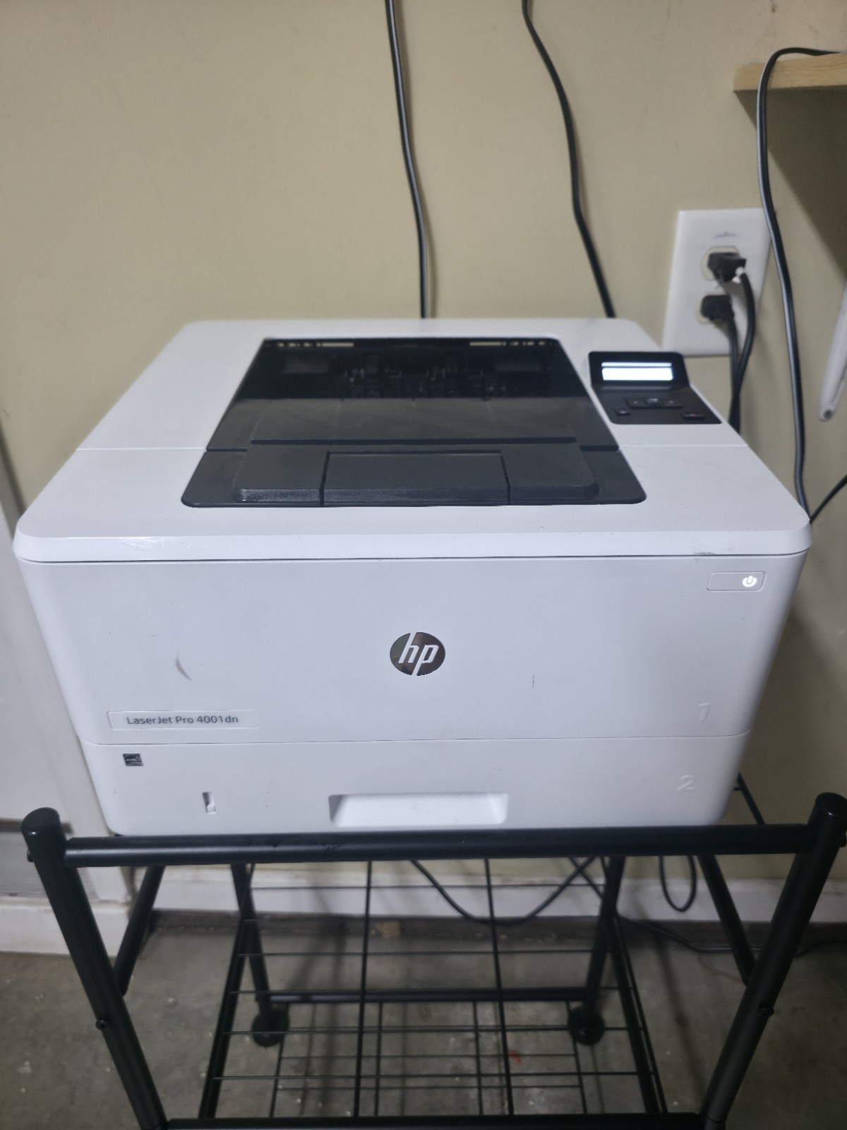 HP LaserJet Pro 4001dn Monochrome Laser Printer - Powers On, Print Untested