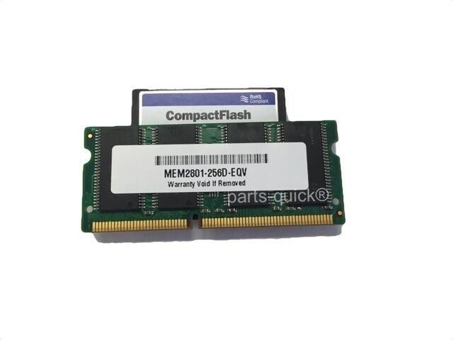 Cisco 2801 MEM2801-256D DRAM Memory + MEM2800-256CF Compact Flash RAM Upgrade