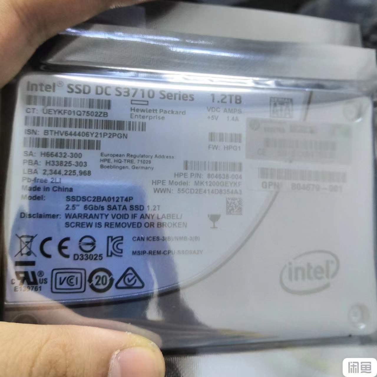 Intel 1.2TB SSD DC S3710 Series MLC SATA III 2.5" HPG1 SSDSC2BA012T4P New
