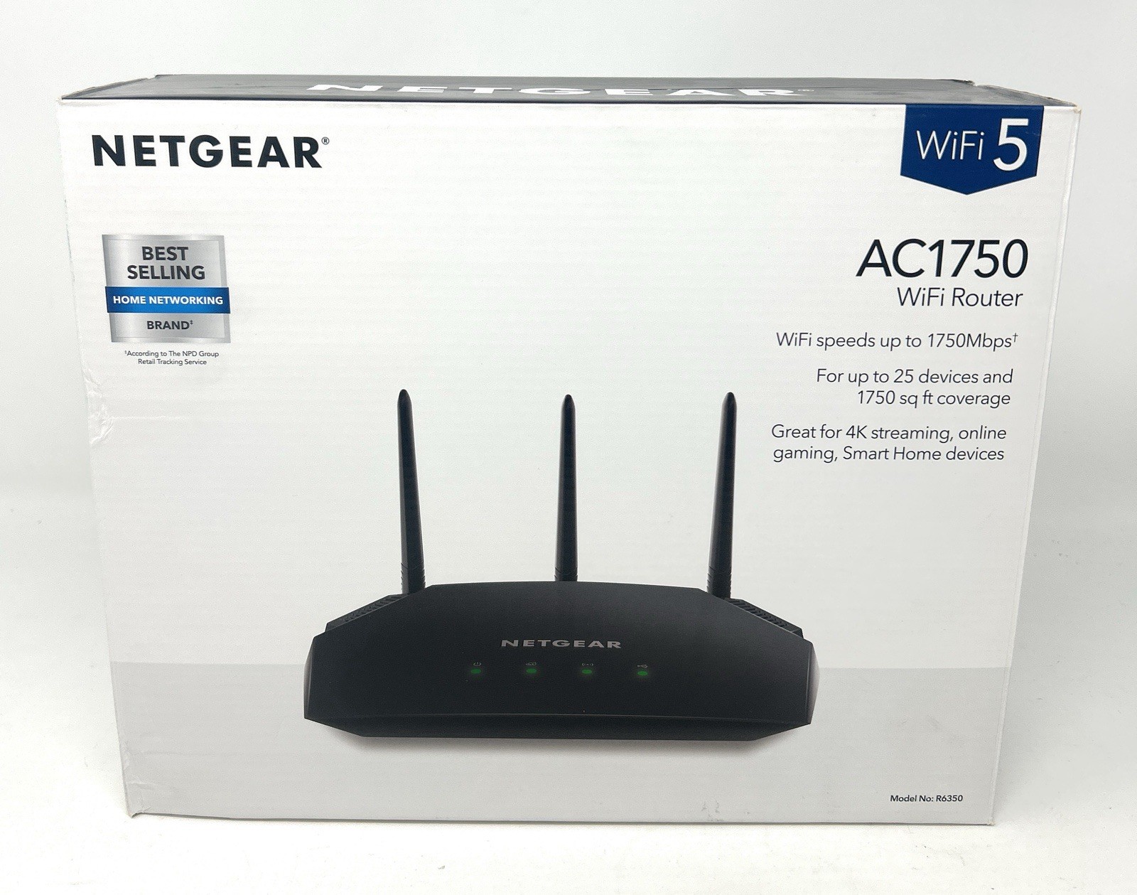Netgear AC1750 Smart WiFi Router R6350-OPEN BOX