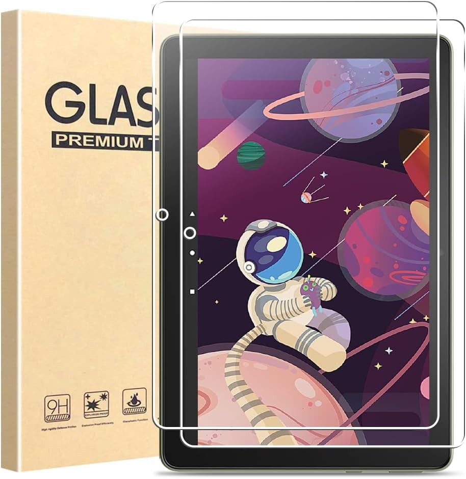 [2 Pack] Ultra Thin Tempered Glass Screen Protector for 10.1 inch Tablet 9H HD