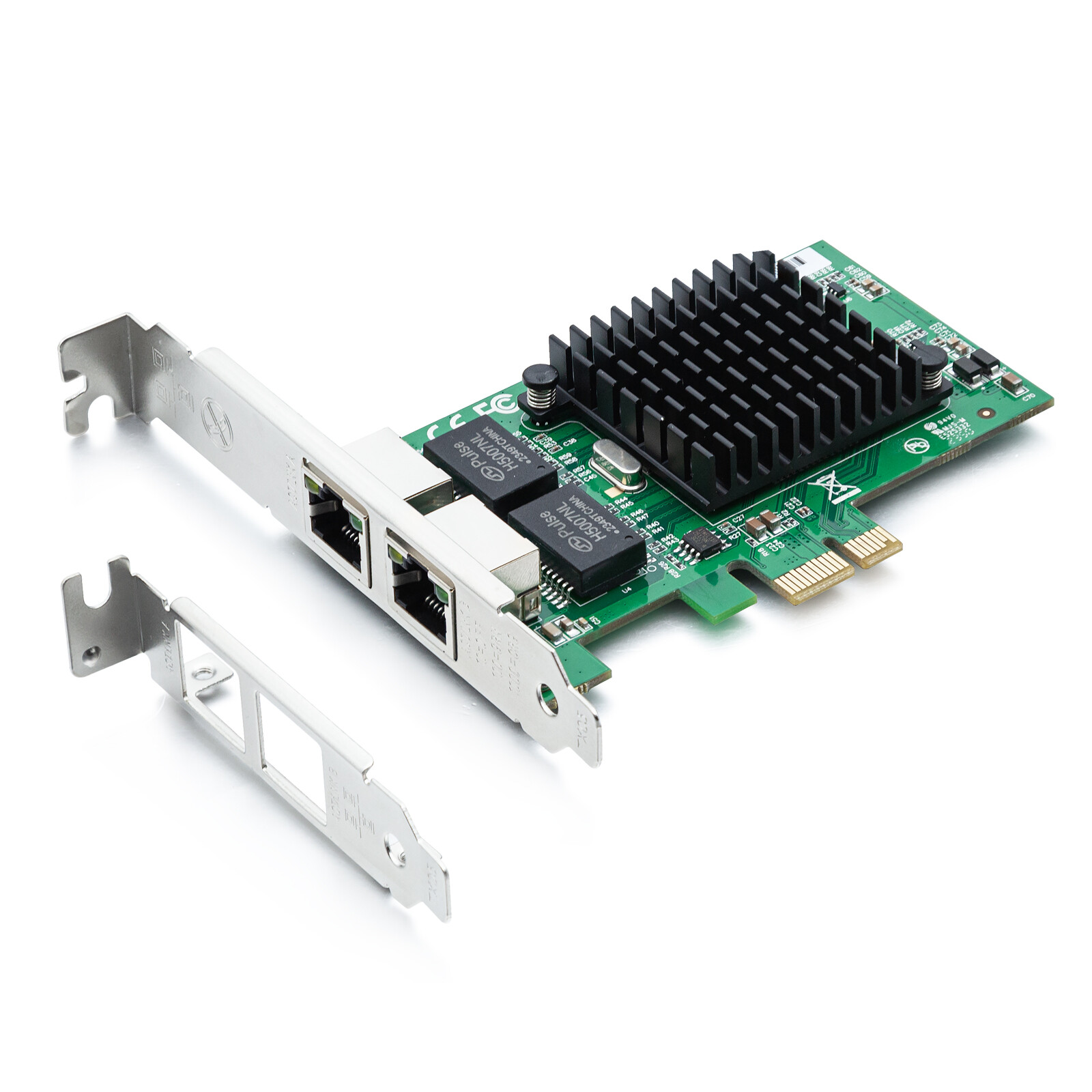 For Intel E1G42ET 1G Network Adapter with Intel 82576 Chip Dual RJ45 PCIe X1