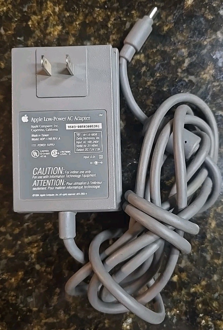 Apple Low Power AC Adapter Model ADP-17AB