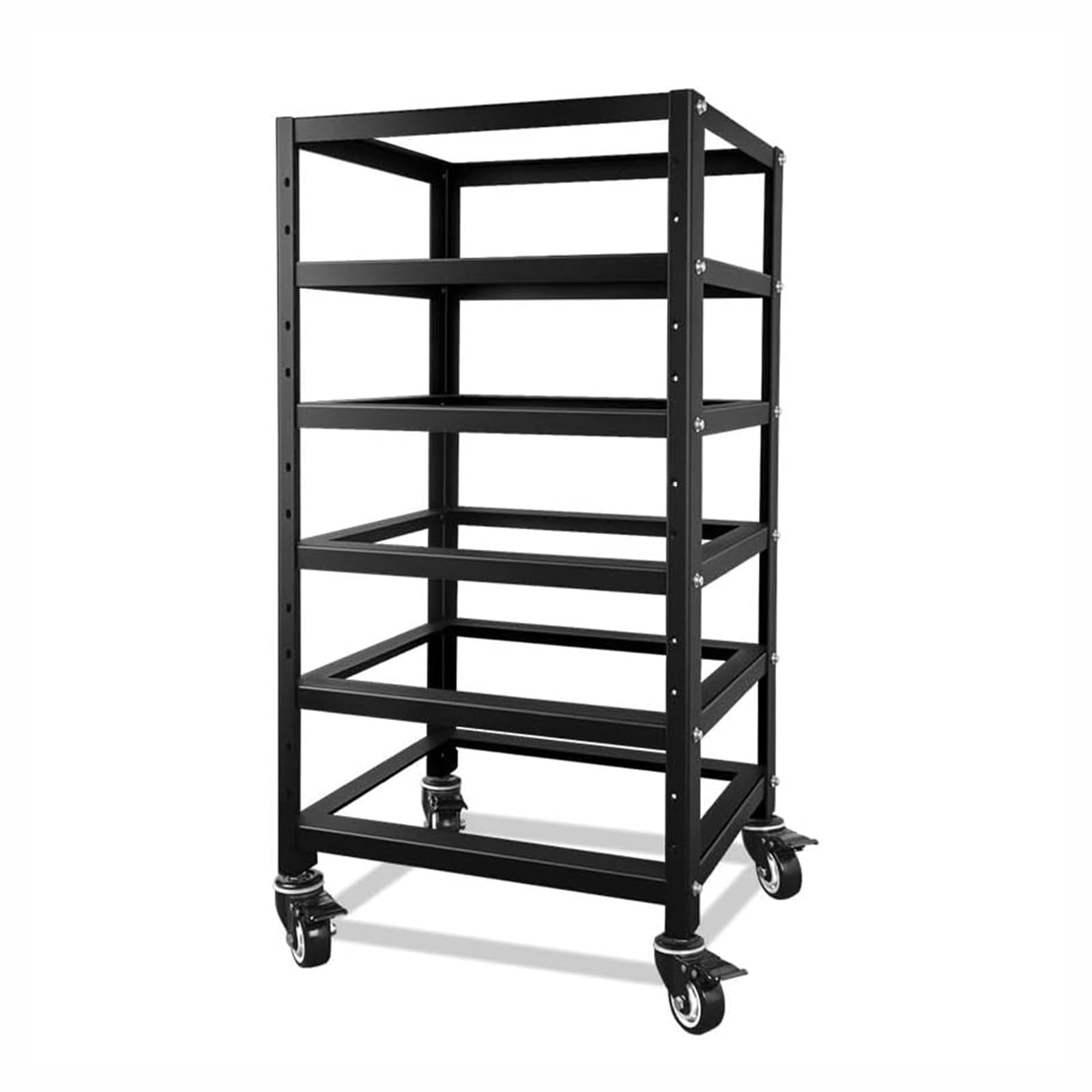 3U Server Rack Battery Rack, 5-Layer Rack for 48V 100Ah Lithium Batteries, St...