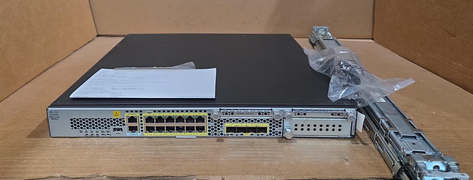 Cisco FPR2130-NGFW-K9 Firewall 2130 Running FTD Security Appliance w/ Rail kit