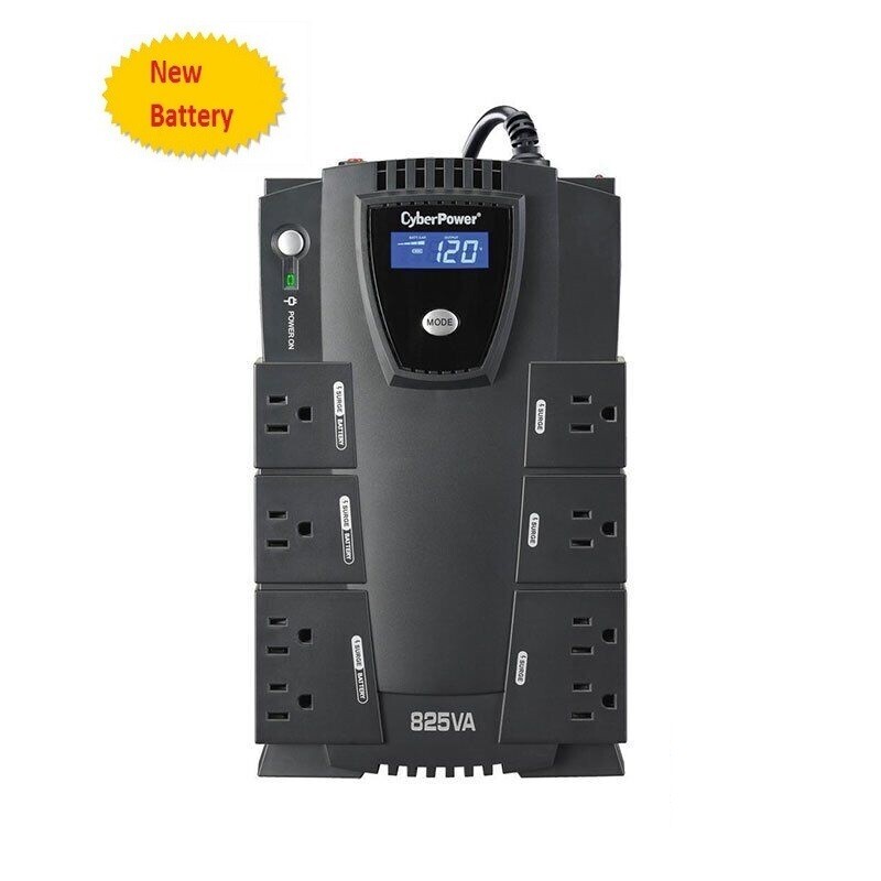 CYBERPOWER CP825LCD,  825VA 450W UPS W/LCD , New OB