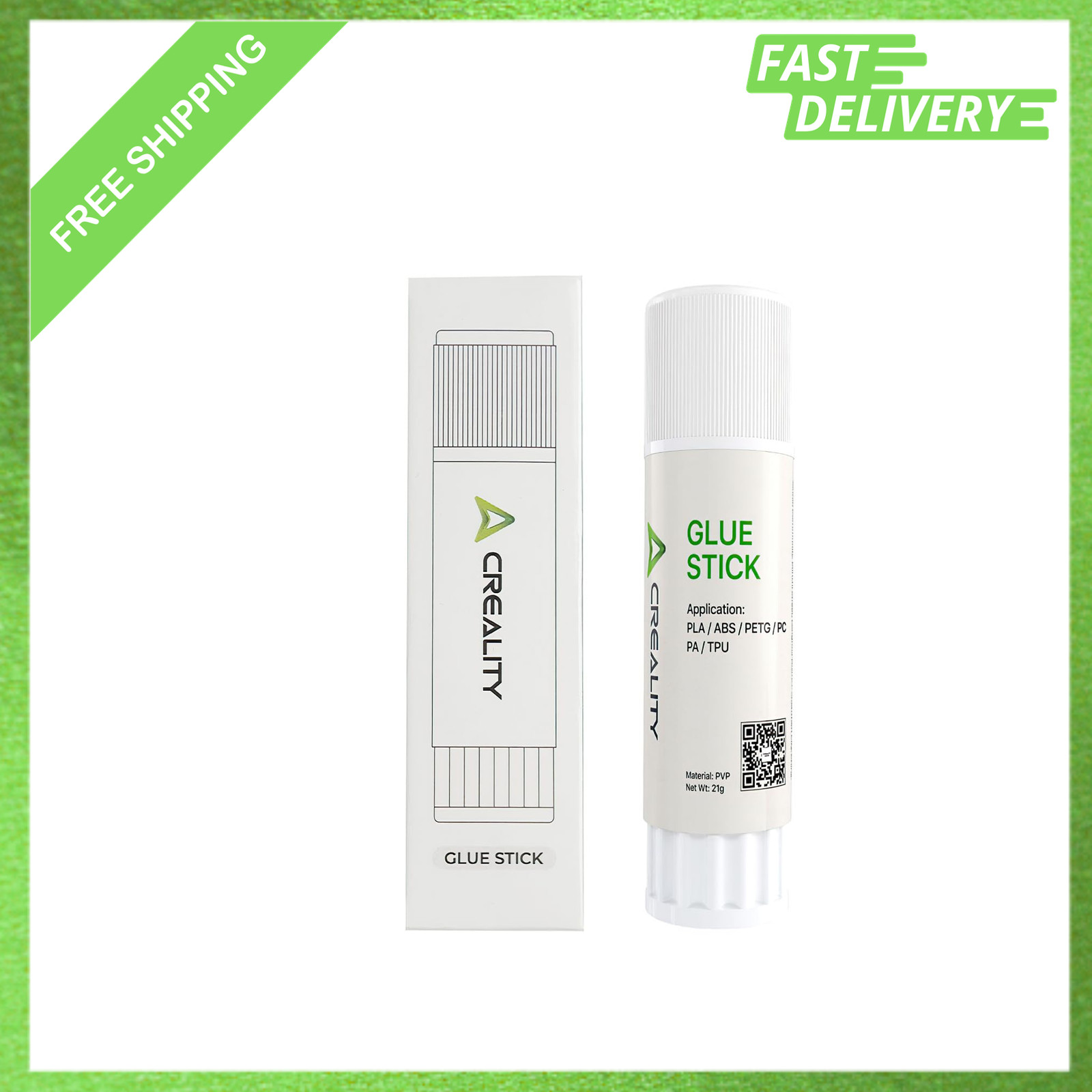 3D Printer Glue Stick PVP Solid Adhesive for Build Plate Warping Reduction for