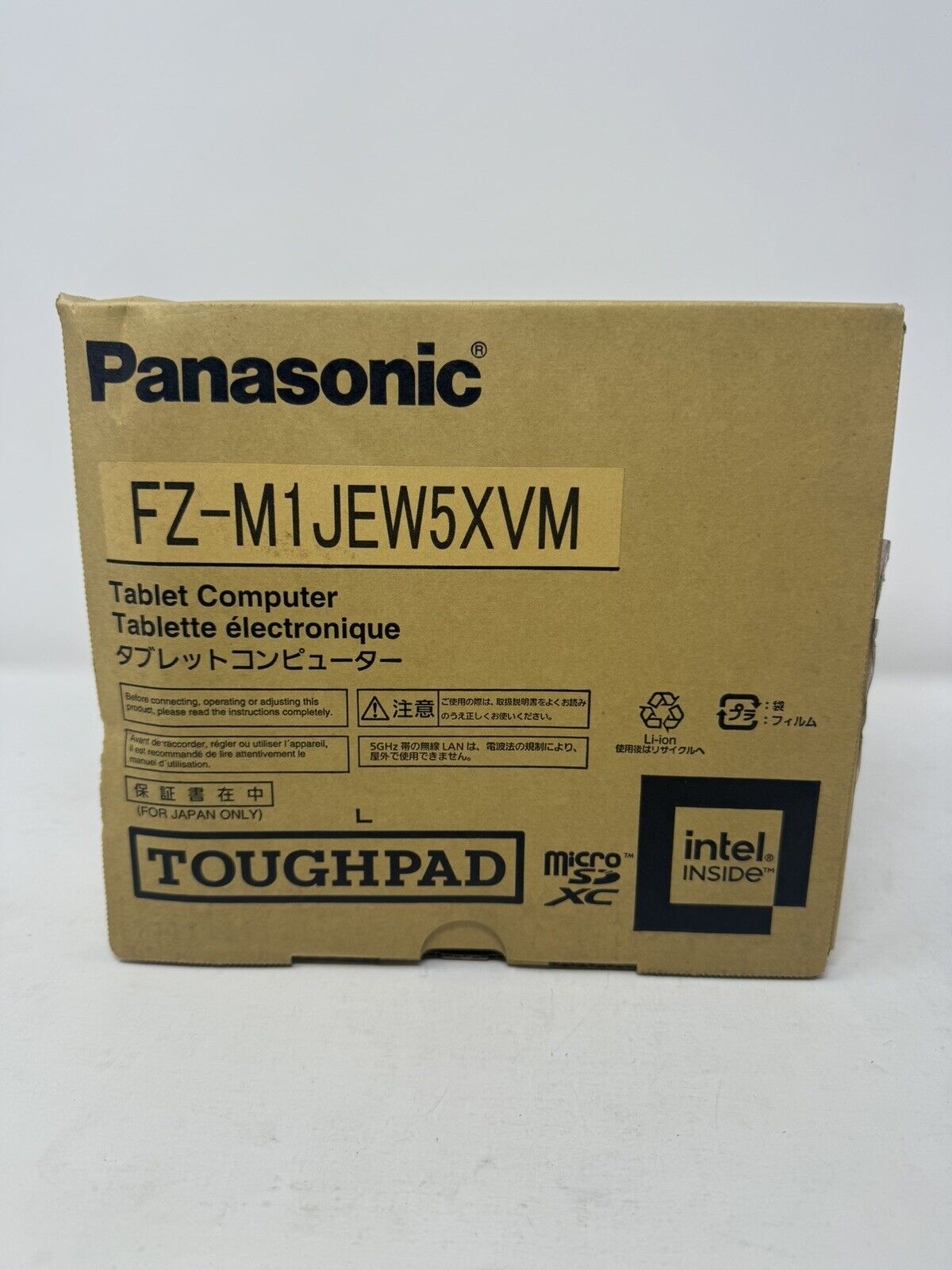 Panasonic Toughpad FZ-M1FZ-M1JEW5XVM, 8gb Ram, 256gb, Core I5, Windows 10 Pro