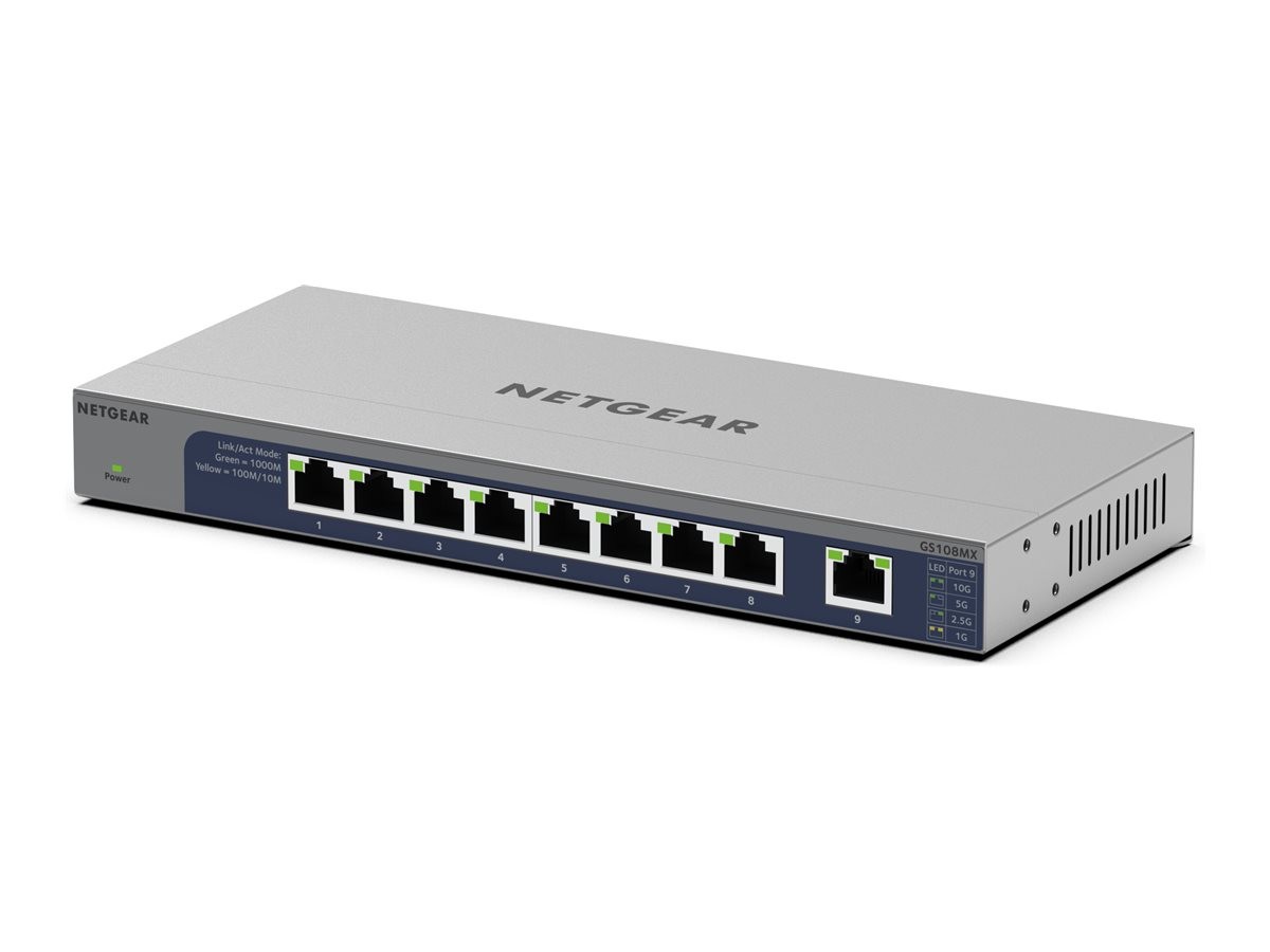 NETGEAR GS108MX Unmanaged Switch 8 x GS108MX-100EUS Wired Network Switch