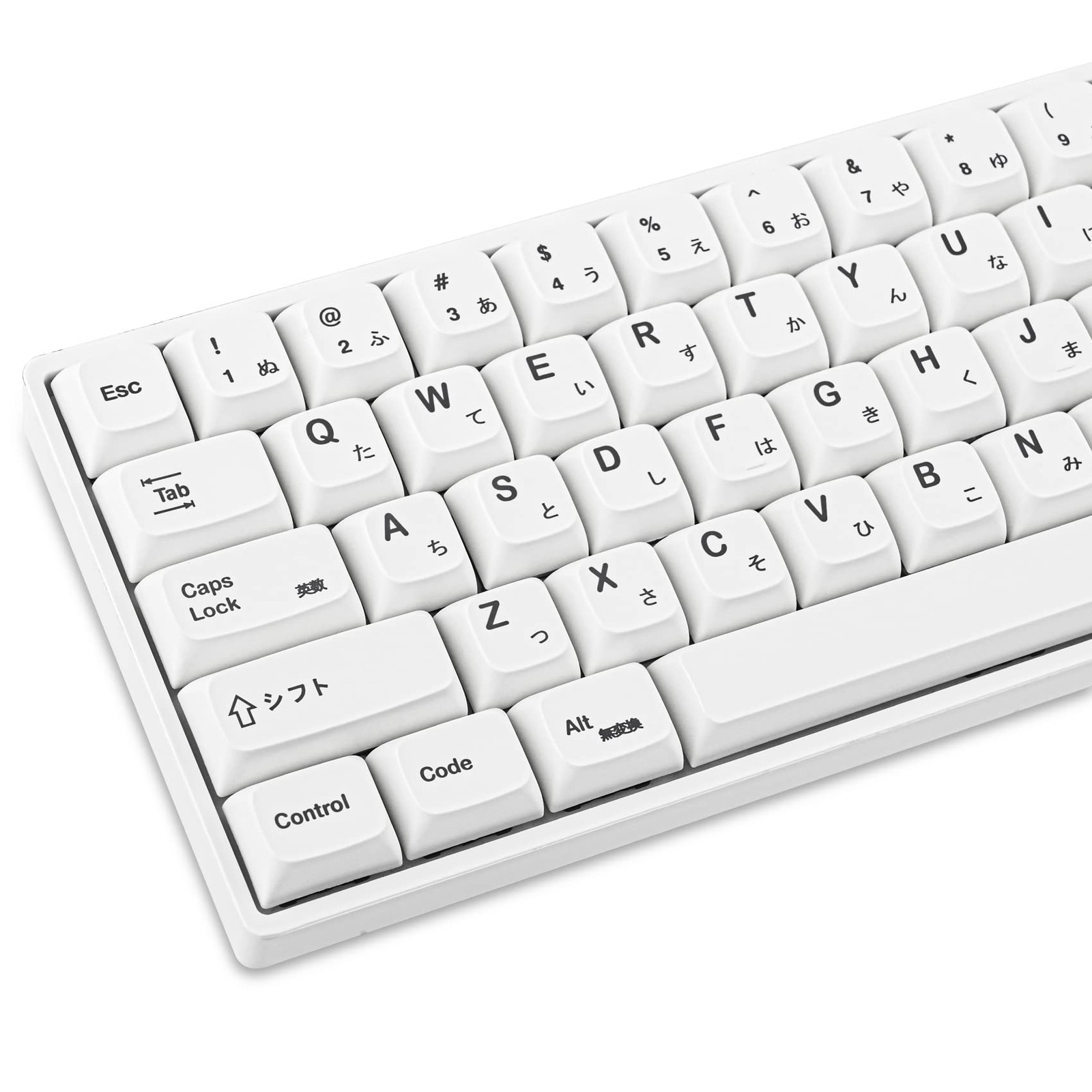 GTSP 135Key Japanese White Keycaps XDA Set For 60%/65% TKL Cherry MX